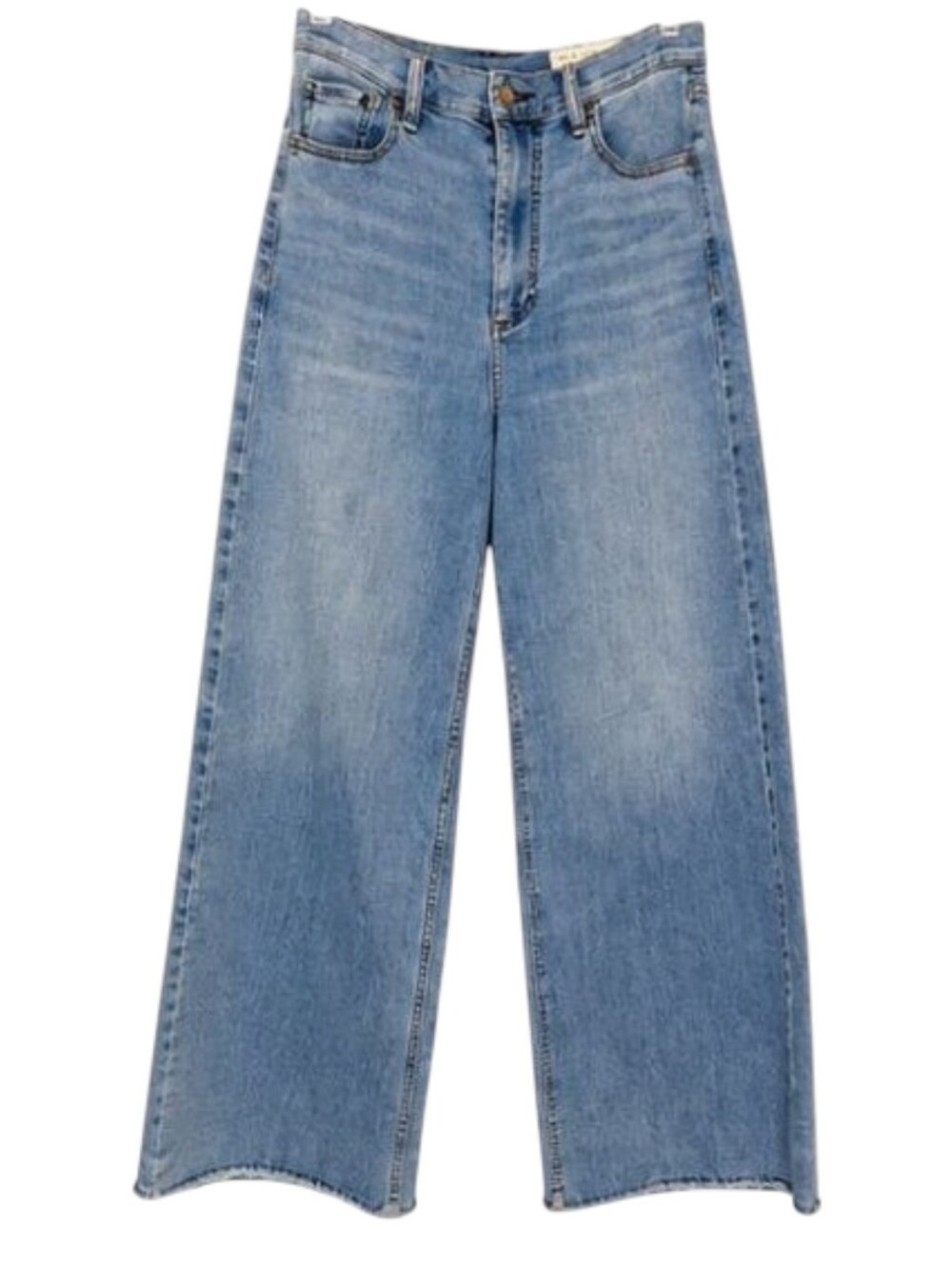 NWOT Rag & Bone Serena High Rise Wide Leg Jeans Size 28 Cropped Denim